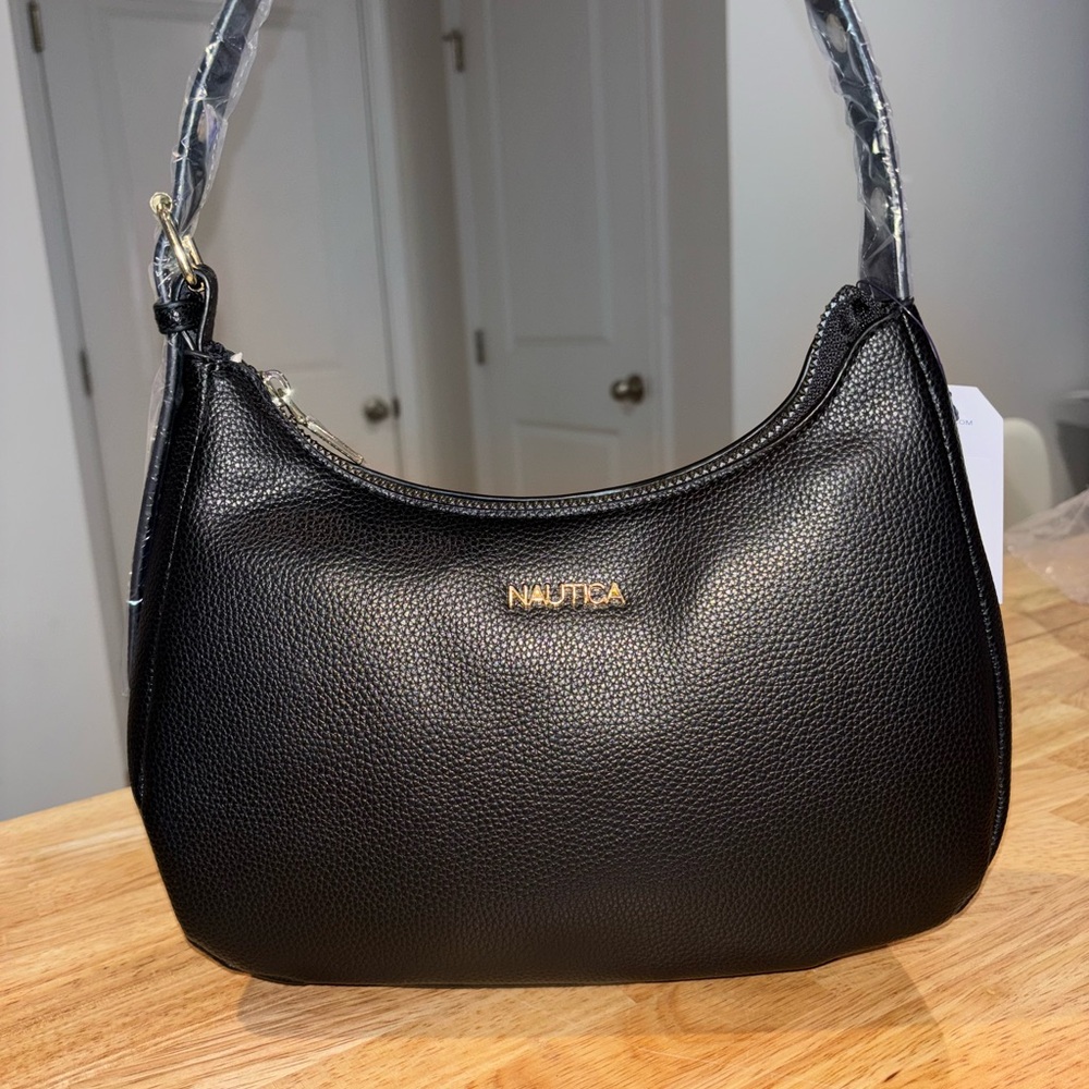 Nautica Classic Black Shoulder Bag